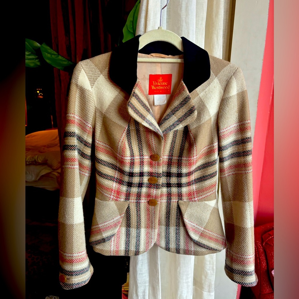 Vivienne Westwood Red Label Plaid Tartan Jacket